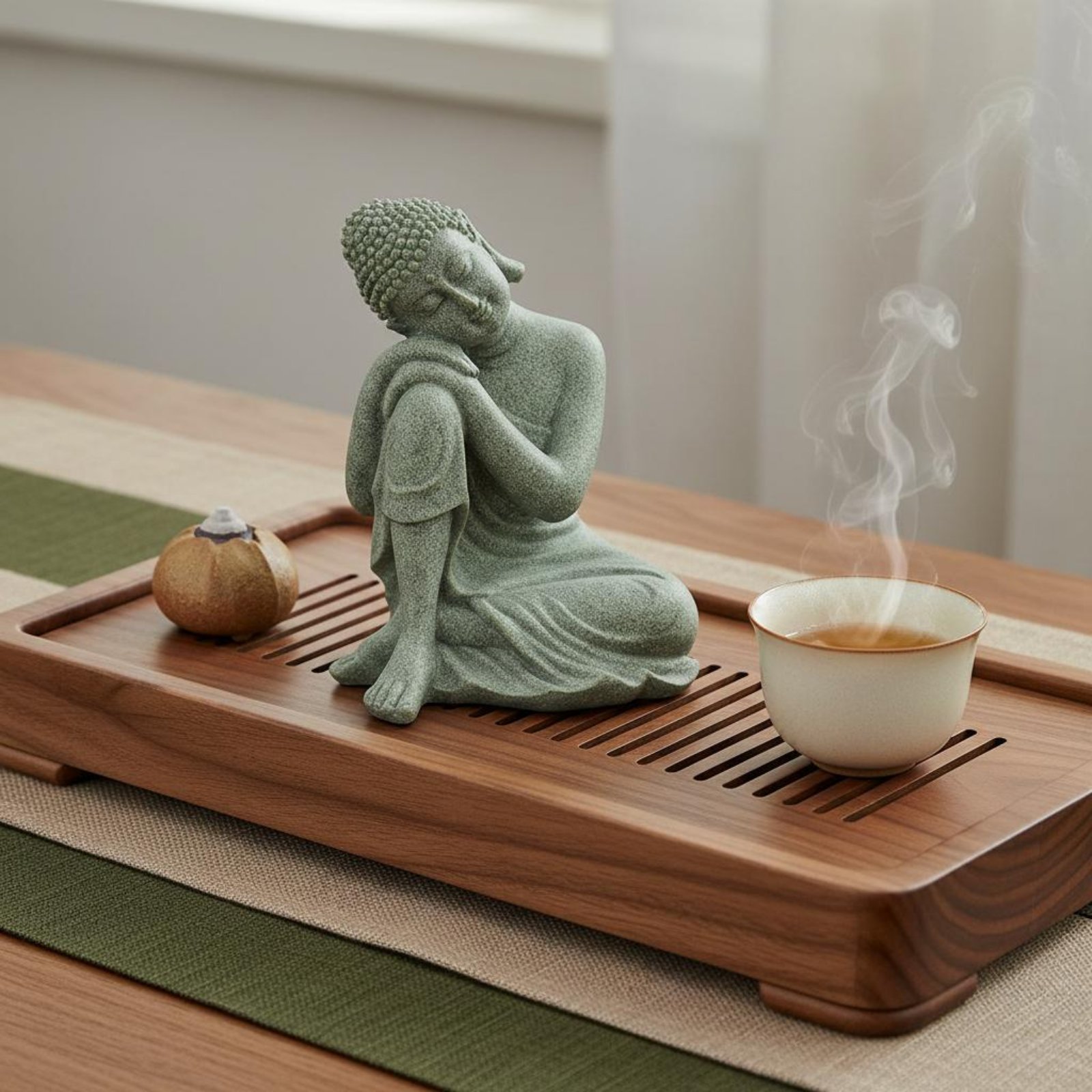 3 Pieces Stone Buddha Decor Te - огляд і ціна Aquarium Decor