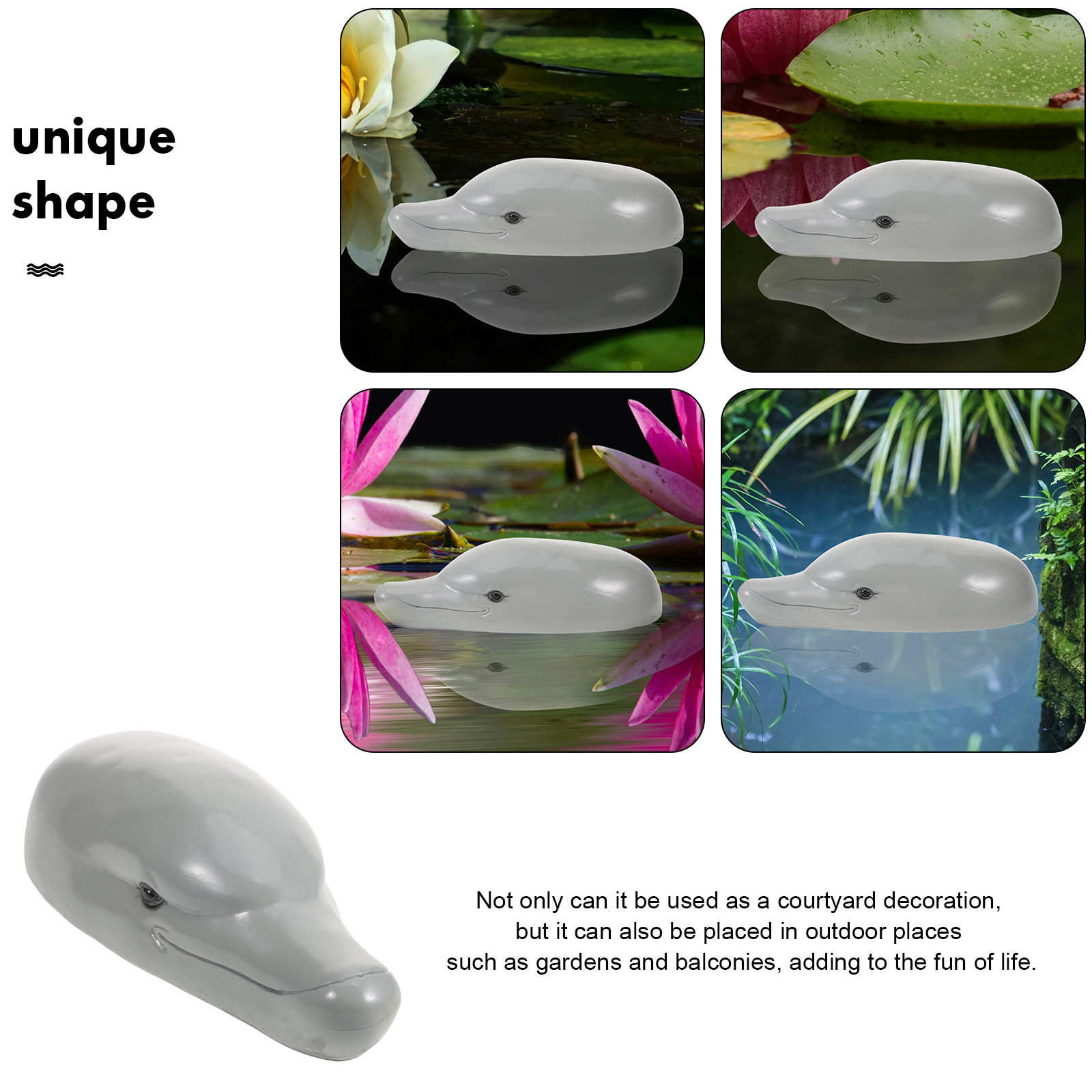 Premium Resin Dolphin Head Orn - огляд і ціна Aquarium Decor